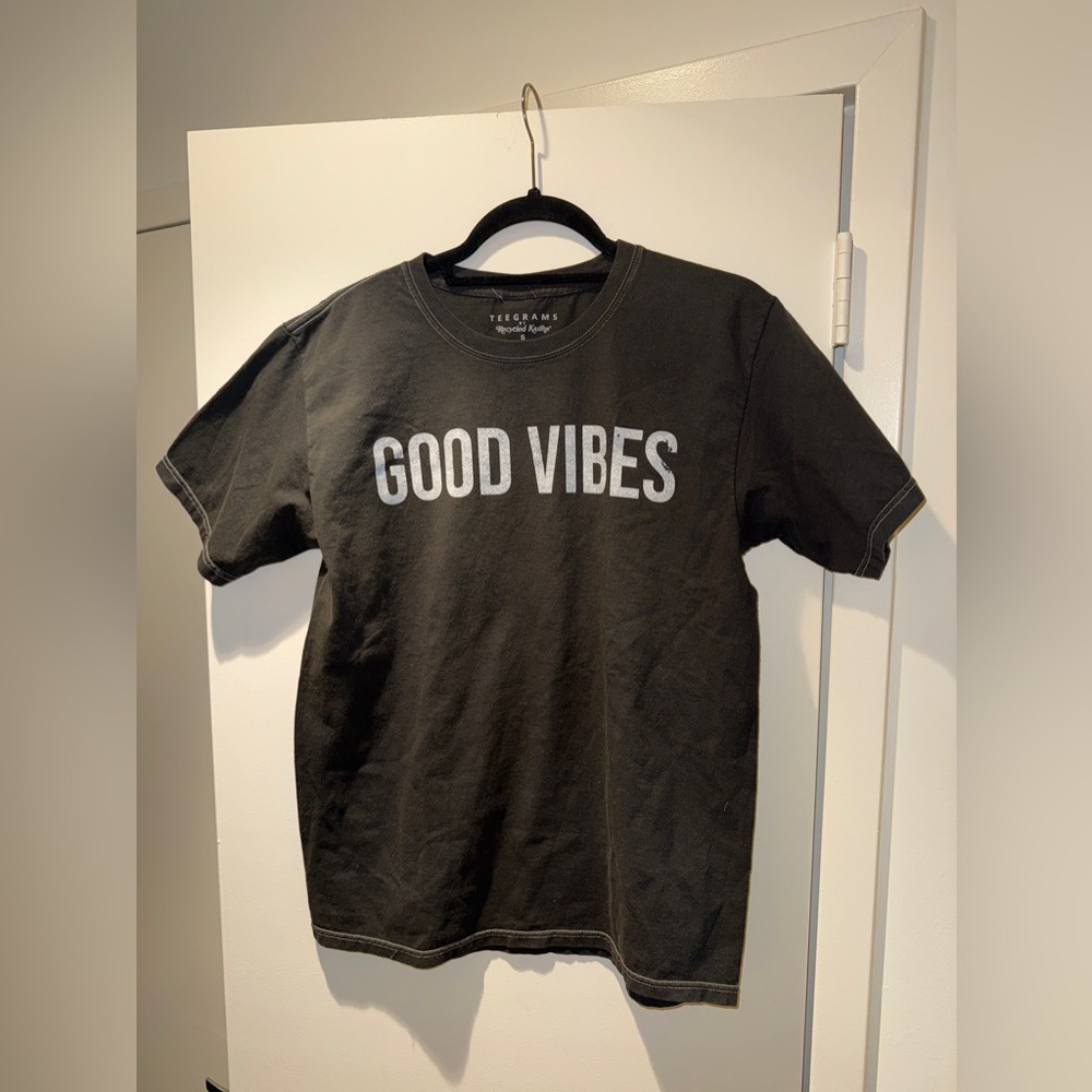 NWOT Recycled Karma Good Vibes Black T-Shirt